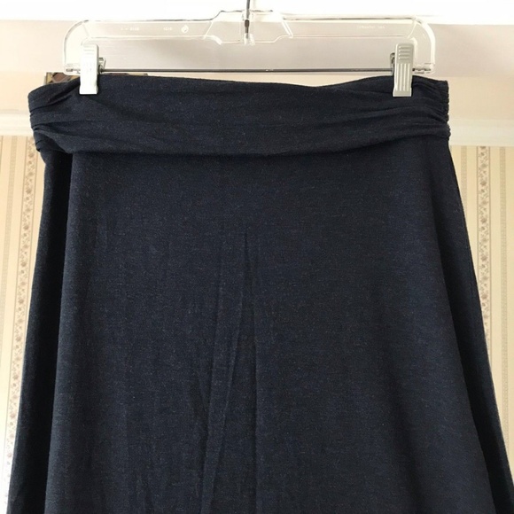 J.Crew Midi Skirt Grey Soft Modal Stretch M - Picture 2 of 6